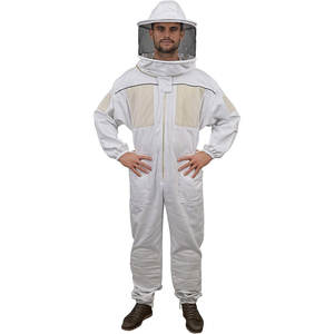 Nouvel arrivage Veste ventilée d'apiculture à 3 couches de qualité supérieure Costume d'abeille de sécurité en coton pour les apiculteurs fabriqué aux États-Unis - Product Image 1