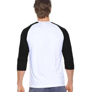 Camisa de manga raglán con cuello redondo de Color sólido con personalidad para hombre, camisas básicas informales de manga larga para primavera y verano - Product Image 3