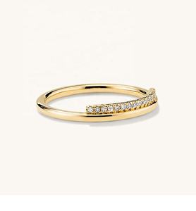 Engagement S925 <b>Silver</b> <b>Ring</b> Women <b>Chunky</b> Zircon <b>Rings</b> Sterling <b>Silver</b> Full Setting Zircon <b>Ring</b> Wedding <b>Ring</b> from India - Product Image 6
