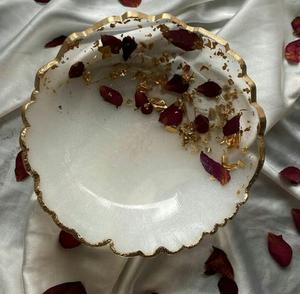 ชามเสิร์ฟอาหารเรซินทำมือแบบชิ้นเดียวชามเสิร์ฟอาหารเรซินดีไซน์ไม่เหมือนใครสำหรับบ้าน - Product Image 4