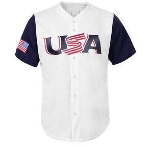 2022 dernière conception uniforme d'équipe de Baseball personnalisé maillot imprimé uni et ensemble court personnalisable vêtements de Basebal vierges - Product Image 2