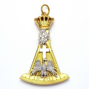 เครื่องประดับองค์การเมสันแบบสกอตติช ระดับที่ 18 ชุบทองและเงิน - Product Image 3