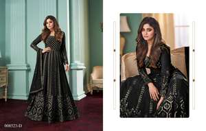 Tenue de créateur à forte demande chaîne brodée en fausse georgette lourde 9mm travail de séquence Salwar Kameez & Dupatta dernière collection - Product Image 4