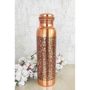 Premium Quality 100% Pure Copper <b>Bottles</b> - Expertly Handcrafted for <b>Bulk</b> Export and Wellness Benefits. - Product Image 3