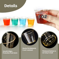 Verres à shot en plastique personnalisés de 1 oz, gobelets de fête, gobelets de mariage, mini gobelets à dessert