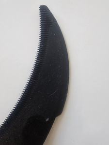 Lame en acier inoxydable de qualité industrielle, 11 pouces, manche en plastique/bois, finition polie, faucille à dents de scie pour la coupe de l'herbe - Product Image 3