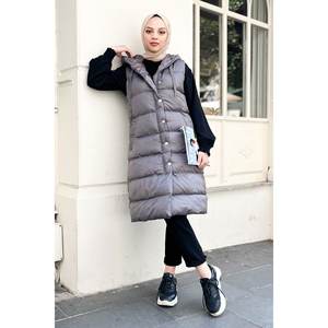 Gilet trench-coat avec fermeture éclair et détails de poches, vêtement d'extérieur - Product Image 6