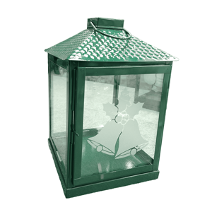 Nuevo farol de vela de metal y vidrio duradero con soporte de pilar a prueba de viento para decoración del hogar y fiestas de Navidad - Product Image 1