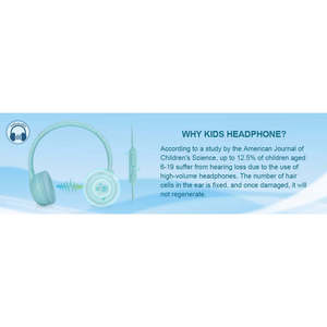 Cuffie e Auricolari Cablati con Limitatore di Volume 85/94dB e Microfono, On-Ear per Ragazzi e Ragazze con Funzione di Condivisione Audio - Product Image 2