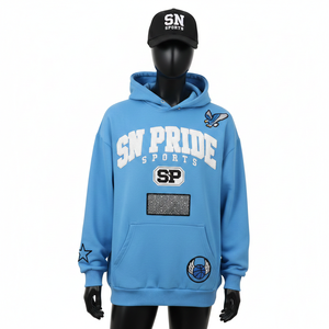 Sudaderas con Capucha Bordadas de Invierno a la Moda para Hombre, Personalizadas con Estampado, de Forro Polar, Transpirables, Suaves y Cómodas para Exteriores - Product Image 1