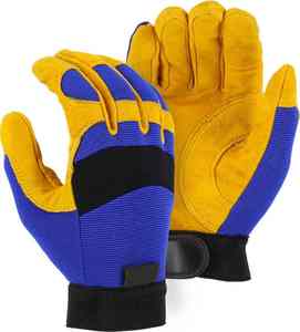 Gants de mécanicien en cuir de vachette de haute qualité, gants de conducteur, fonctions anti-coupure et anti-impact, gants de mécanicien - Product Image 4