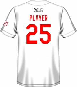 Top Sportswear, Comfortable Sublimated Half Sleeve <b>Baseball</b> Jerseys, Custom Uniforms, Men's, Team Apparel, High Quality, Durable - Product Image 6