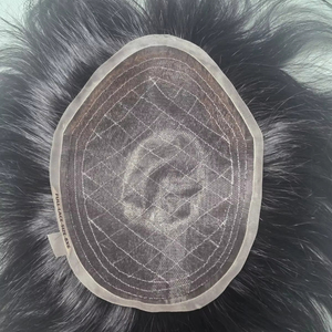 Peluca de Prótesis Capilar Taz de Alta Calidad, Cabello Remy Virgen Indio, Estilos de Ondas Naturales y Ondas de Agua - Product Image 1