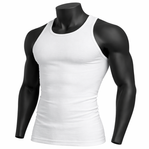 Camiseta Deportiva Casual de Verano Personalizada para Hombre, Camiseta sin Mangas de Malla para Correr, Camiseta de Gimnasio, Camiseta sin Mangas para Hombre - Product Image 3