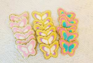 Bordado logotipo grande toalla Chenille letras parches para ropa bordado parche hierro en Logo brillo Chenille letras - Product Image 3