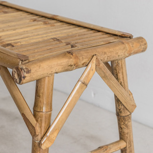 Banco de madera de bambú resistente y duradero, muebles de parque, bancos de dos plazas naturales para exteriores para exportación al por mayor - Product Image 3