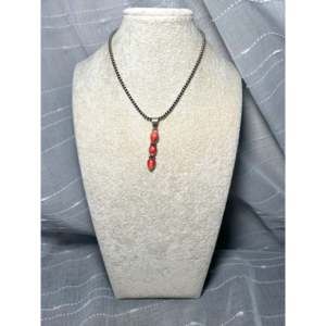 Colgante de Estilo Étnico Navajo con Ostra Espinosa y Plata de Ley, con Engaste de Bisel en Oro Rosa y Platino, Joyería con Dije - Product Image 5