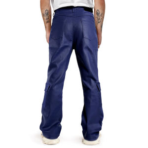 กางเกงผู้ชายทรงตรงเข้ารูป2025กางเกงผ้าฝ้ายขากว้างกางเกงทรงหลวมลายทางโค้งแบบออกแบบได้ตามต้องการ - Product Image 3