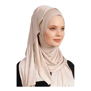 批发棉雪纺穆斯林妇女的头巾平纹围巾54色秋季全面料材料百褶头巾妇女