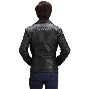 Veste en cuir élégante pour homme de haute qualité, col montant, couleur unie, personnalisable, respirante, coupe-vent, de haute qualité - Product Image 6