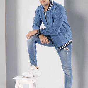 Oem Service <b>Denim</b> <b>Jacket</b> Hot Selling In High Quality 2025 Jean <b>Jacket</b> Street Casual <b>Denim</b> <b>Jacket</b> For Man - Product Image 4