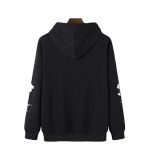 OEM 2024-2025 Sudadera con capucha térmica para hombre con logotipo personalizado Chándal negro Sudaderas con capucha en blanco de gran tamaño para técnicas de teñido liso de invierno - Product Image 5