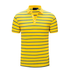 100% algodón 3D impreso peso pesado Color sólido uniforme Golf Polo camisa para hombres polos camisas para hombres Polo - Product Image 1