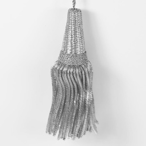 Factory Customized Silver Bullion Tassels Mini Decorative Fringe for Robes and Vestments with Gold Trim Wholesale for <b>Curtains</b> - Product Image 4