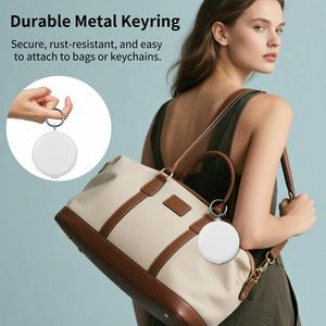Số Lượng Lớn Bán Buôn Kim Loại Khóa Keychain Mini Vòng Xách Tay Nhỏ Gọn Tay Du Lịch LED Trang Điểm Gương Với Ánh Sáng Túi Gương Trang Điểm - Product Image 6