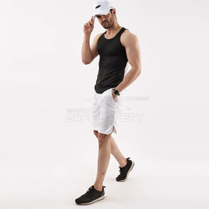 Short de course décontracté pour hommes le plus vendu short de survêtement de gymnastique en polyester à séchage rapide avec short de jogging à motif solide au design personnalisé - Product Image 2