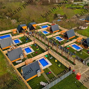 สระว่ายน้ำไฟเบอร์กลาสออกแบบมาสำหรับกลางแจ้งโรงแรมรีสอร์ทหรูหราสระว่ายน้ำไฟเบอร์กลาส - Product Image 5