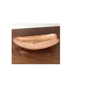 Opper-cuenco de cobre con forma de hoja para fruta, cuenco decorativo de gran tamaño con forma de hoja, mesa de frutas - Product Image 1