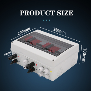Scatola di Giunzione a Parete Impermeabile IP65 XIONGSOLAR 2 Ingressi 2 Uscite per Pannelli Solari Fotovoltaici con Portafusibili per Elettronica e Strumentazione - Product Image 4