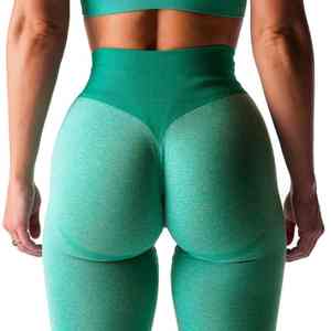 Leggings Deportivos Transpirables de Cintura Media Estilo Inglés para Mujer, Pantalones de Alto Rendimiento sin Costuras para Entrenamiento de Verano, Yoga y Fitness - Product Image 3