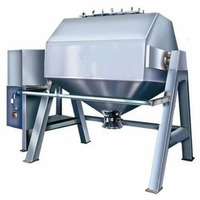 Mélangeur automatique à double cône en acier doux, taille personnalisée, pour poudres chimiques, avec moteur de mélange et capacités de broyage, pompe 200L