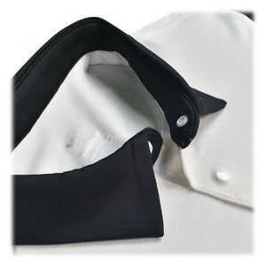 Polo décontracté pour homme à col mandarin, fermeture boutonnée, manches courtes, respirant, motif uni, broderie de perles, tissu tricoté - Product Image 3