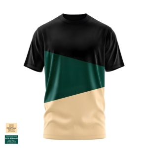 T-shirts bicolores à manches courtes pour hommes 100% coton Logo imprimé personnalisé col rond T-shirts surdimensionnés Vêtements respirants Vêtements - Product Image 4