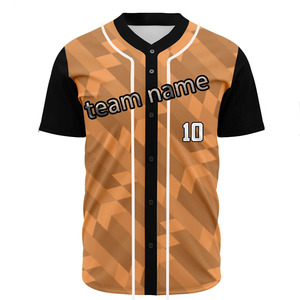 Livraison rapide Maillot de baseball uni à impression personnalisée Maillot de baseball bon marché à sublimation pour homme à vendre - Product Image 1