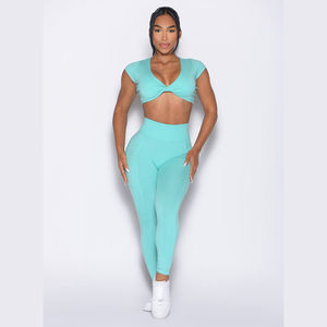 Leggings de yoga à taille élastique en gros Leggings pour femmes Leggings push-up Fitness Gym Sport Running Yoga Taille haute Service OEM - Product Image 2