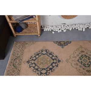 พรมวินเทจตุรกี, พรมขนาด 2.8x12.2 ฟุต, พรมลายโมร็อกโกสีเบจ - Product Image 5