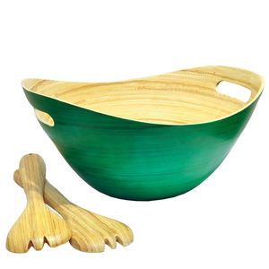 Venta al por mayor últimos cuencos de bambú natural enrollado con asas hecho a mano colores únicos cuencos de bambú natural para servir - Product Image 3