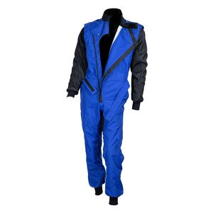 Combinaison de karting en gros, bleu noir, manches coupe-vent, respirante, taille plus, design personnalisé, taille unisexe - Product Image 3