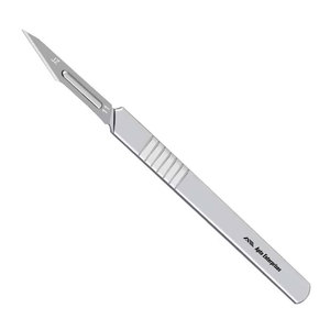 11 #   Lames de scalpel chirurgical réutilisables en acier inoxydable avec manche gravé, couteau artisanal, outil de coupe pour les procédures médicales - Product Image 2