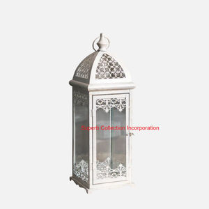 Linterna de vela de Metal negro Vintage con vela colgante para interiores y exteriores linterna decorativa de mesa para decoración de eventos - Product Image 4