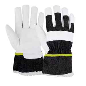 Gants de travail en cuir personnalisés nouveauté meilleures caractéristiques haute demande lourde nouvelles couleurs combinaison gants de travail en cuir - Product Image 5