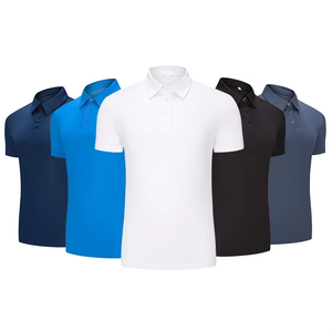 Poliéster seco de golf con logotipo personalizado para polos con diseño de Camiseta deportiva bordada tejida para sublimación - Product Image 6