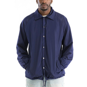 เสื้อโค้ทแขนยาวสำหรับผู้ชายกันลมกันลมเสื้อโค้ทแฟชั่นสไตล์ใหม่ล่าสุดออกแบบโลโก้ได้ตามต้องการ - Product Image 3