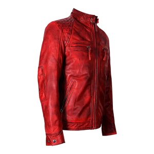 Veste en cuir pour hommes personnalisée de qualité supérieure vêtements d'hiver avec différentes couleurs respirant Streetwear placement du logo avant - Product Image 4