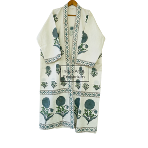 Albornoz de Algodón Estampado a Mano al por Mayor - Product Image 5