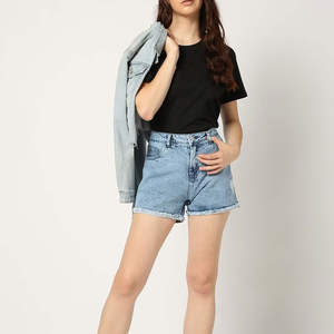Fashion New Look Street Wear <b>Women</b> Denim <b>Short</b> Online Article Pakistan Made <b>Women</b> Denim <b>Short</b> OEM Serviced - Product Image 2